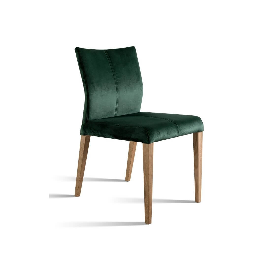 Krzesło BARCELONA zieleń butelkowa w tkaninie
