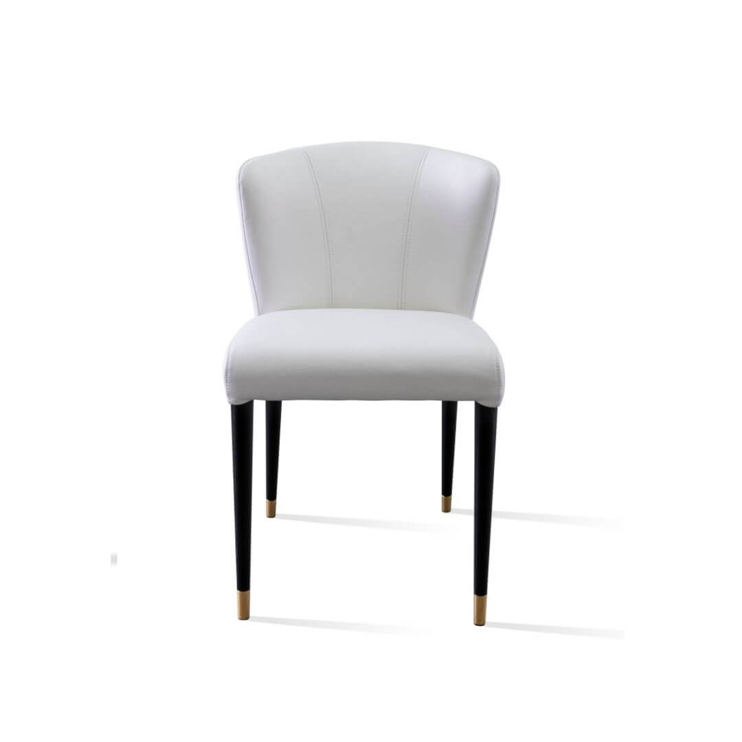 Krzesło VIRADO białe skórzane